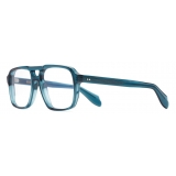 Cutler & Gross - 1394 Aviator Optical Glasses - Tribeca Teal - Luxury - Cutler & Gross Eyewear