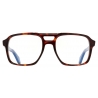 Cutler & Gross - 1394 Aviator Optical Glasses - Dark Turtle - Luxury - Cutler & Gross Eyewear