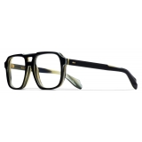 Cutler & Gross - 1394 Aviator Optical Glasses - Black and Horn - Luxury - Cutler & Gross Eyewear
