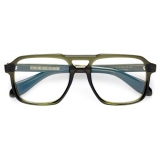 Cutler & Gross - 1394 Aviator Optical Glasses - Olive - Luxury - Cutler & Gross Eyewear