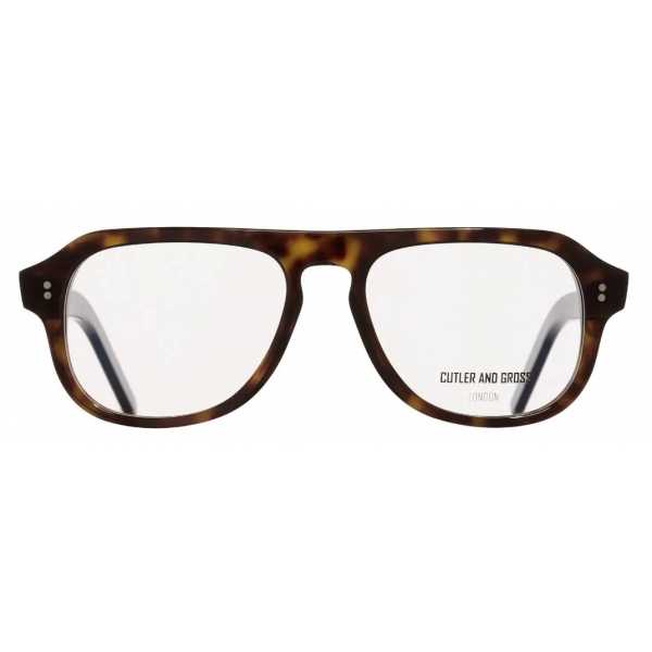 Cutler & Gross - 0822V3 Aviator Optical Glasses - Large - Dusky Turtle - Luxury - Cutler & Gross Eyewear