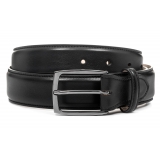 Avvenice - Astrea - Premium Leather Belt - Black - Handmade in Italy - Exclusive Luxury Collection