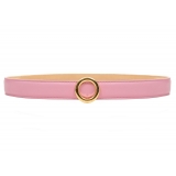 Avvenice - Iris - Premium Leather Belt - Pink - Handmade in Italy - Exclusive Luxury Collection