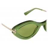 Emilio Pucci - Geometric Sunglasses - Light Green - Sunglasses - Emilio Pucci Eyewear