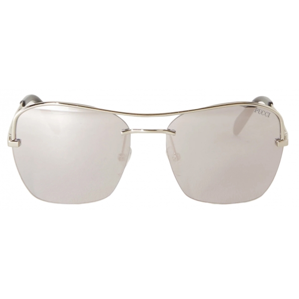 Emilio Pucci - Square Sunglasses - Palladium Silver Black - Sunglasses - Emilio Pucci Eyewear