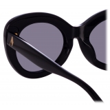 The Attico - Agnes Cat Eye Sunglasses in Black - Sunglasses - Official - The Attico Eyewear by Linda Farrow