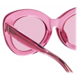 The Attico - Agnes Cat Eye Sunglasses in Pink - Sunglasses - Official - The Attico Eyewear by Linda Farrow