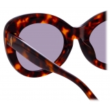The Attico - Agnes Cat Eye Sunglasses in Tortoiseshell - Sunglasses - Official - The Attico Eyewear by Linda Farrow