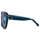 The Attico - Agnes Cat Eye Sunglasses in Turquoise - Sunglasses - Official - The Attico Eyewear by Linda Farrow