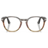 Persol - PO3284V - Striped Grey Gradient Striped Brown - Optical Glasses - Persol Eyewear