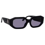 The Attico - Occhiali da Sole Angolari Blake in Nero - Occhiali da Sole - Official - The Attico Eyewear by Linda Farrow