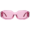 The Attico - Occhiali da Sole Angolari Blake in Rosa - Occhiali da Sole - Official - The Attico Eyewear by Linda Farrow