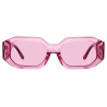 The Attico - Blake Angular Sunglasses in Pink - Sunglasses - Official - The Attico Eyewear by Linda Farrow