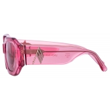 The Attico - Occhiali da Sole Angolari Blake in Rosa - Occhiali da Sole - Official - The Attico Eyewear by Linda Farrow