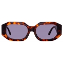 The Attico - Occhiali da Sole Angolari Blake in Tartartuga - Occhiali da Sole - Official - The Attico Eyewear by Linda Farrow