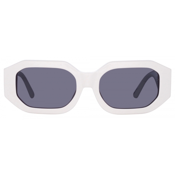 The Attico - Blake Angular Sunglasses in White - Sunglasses - Official - The Attico Eyewear by Linda Farrow