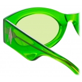 The Attico - Occhiali da Sole Ovali Berta in Verde - Occhiali da Sole - Official - The Attico Eyewear by Linda Farrow