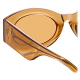 The Attico - Occhiali da Sole Ovali Berta in Sabbia - Occhiali da Sole - Official - The Attico Eyewear by Linda Farrow
