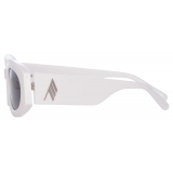 The Attico - Occhiali da Sole Ovali Berta in Bianco - Occhiali da Sole - Official - The Attico Eyewear by Linda Farrow