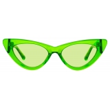 The Attico - Occhiali da Sole Dora D-Frame in Verde - Occhiali da Sole - Official - The Attico Eyewear by Linda Farrow
