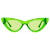 The Attico - Dora D-Frame Sunglasses in Green - Sunglasses - Official - The Attico Eyewear by Linda Farrow