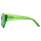 The Attico - Dora D-Frame Sunglasses in Green - Sunglasses - Official - The Attico Eyewear by Linda Farrow
