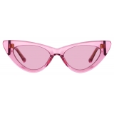 The Attico - Dora D-Frame Sunglasses in Pink - Sunglasses - Official - The Attico Eyewear by Linda Farrow