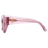 The Attico - Occhiali da Sole Dora D-Frame in Rosa - Occhiali da Sole - Official - The Attico Eyewear by Linda Farrow