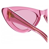 The Attico - Dora D-Frame Sunglasses in Pink - Sunglasses - Official - The Attico Eyewear by Linda Farrow