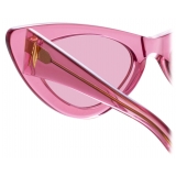 The Attico - Occhiali da Sole Dora D-Frame in Rosa - Occhiali da Sole - Official - The Attico Eyewear by Linda Farrow