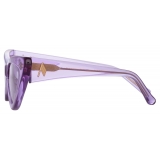 The Attico - Dora D-Frame Sunglasses in Pink - Sunglasses - Official - The Attico Eyewear by Linda Farrow