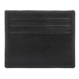 Avvenice - Premium Leather Credit Card Holder - Black - Handmade in Italy - Exclusive Luxury Collection