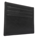 Avvenice - Premium Leather Credit Card Holder - Black - Handmade in Italy - Exclusive Luxury Collection