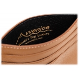 Avvenice - Premium Leather Credit Card Holder - Canyon Black - Handmade in Italy - Exclusive Luxury Collection