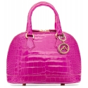 Avvenice - Imperium - Borsa in Coccodrillo - Fucsia Perlato - Handmade in Italy - Exclusive Luxury Collection