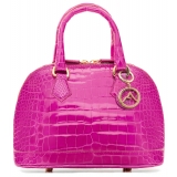 Avvenice - Imperium - Borsa in Coccodrillo - Fucsia Perlato - Handmade in Italy - Exclusive Luxury Collection