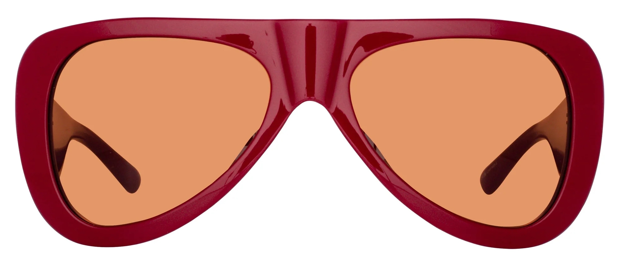 サングラス THE ATTICO SS25 Woman SUNGLASSES (ATTICO38C4SUN 04 RED) The Attico - Edie Aviator Sunglasses in Bordeaux