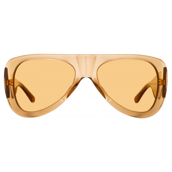 The Attico - Edie Aviator Sunglasses in Sand - Sunglasses - Official - The Attico Eyewear by Linda Farrow