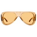 The Attico - Edie Aviator Sunglasses in Sand - Sunglasses - Official - The Attico Eyewear by Linda Farrow