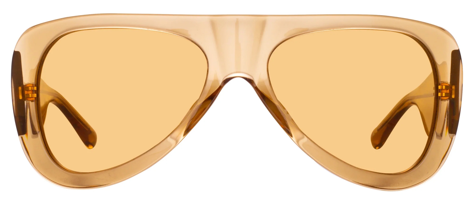 The Attico - Edie Aviator Sunglasses in Sand - Sunglasses