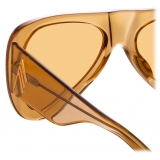 The Attico - Edie Aviator Sunglasses in Sand - Sunglasses - Official - The Attico Eyewear by Linda Farrow