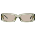 The Attico - Occhiali da Sole Mini Marfa in Verde Militare - Occhiali da Sole - Official - The Attico Eyewear by Linda Farrow