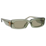 The Attico - Occhiali da Sole Mini Marfa in Verde Militare - Occhiali da Sole - Official - The Attico Eyewear by Linda Farrow