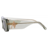 The Attico - Mini Marfa Sunglasses in Military Green - Sunglasses - Official - The Attico Eyewear by Linda Farrow