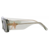 The Attico - Occhiali da Sole Mini Marfa in Verde Militare - Occhiali da Sole - Official - The Attico Eyewear by Linda Farrow