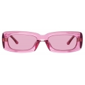 The Attico - Mini Marfa Sunglasses in Pink - Sunglasses - Official - The Attico Eyewear by Linda Farrow