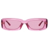 The Attico - Mini Marfa Sunglasses in Pink - Sunglasses - Official - The Attico Eyewear by Linda Farrow
