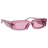 The Attico - Mini Marfa Sunglasses in Pink - Sunglasses - Official - The Attico Eyewear by Linda Farrow