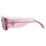 The Attico - Mini Marfa Sunglasses in Pink - Sunglasses - Official - The Attico Eyewear by Linda Farrow