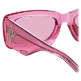 The Attico - Mini Marfa Sunglasses in Pink - Sunglasses - Official - The Attico Eyewear by Linda Farrow